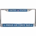 United States Proud Air Force Dad License Plate Frame