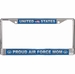 United States Proud Air Force Mom License Plate Frame