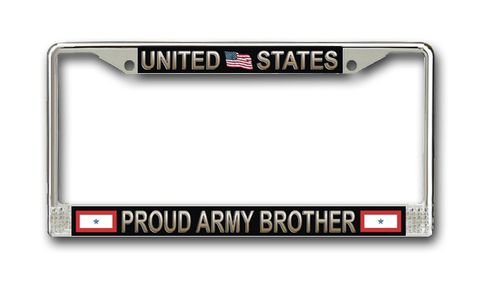 United States Proud Army Brother License Plate Frame