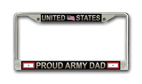 United States Proud Army Dad License Plate Frame