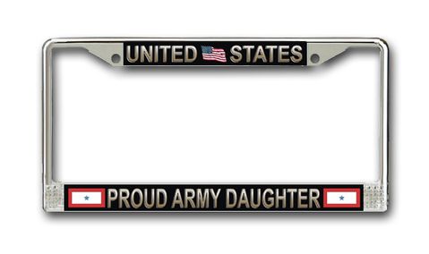 United States Proud Army Daughter License Plate Frame