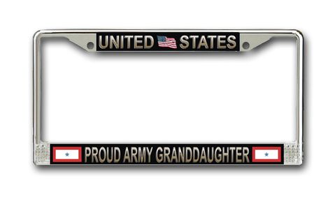 United States Proud Army Granddaughter License Plate Frame