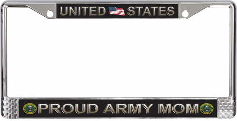 United States Proud Army Mom License Plate Frame