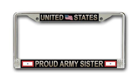 United States Proud Army Sister License Plate Frame