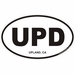 Upland California Oval Decal