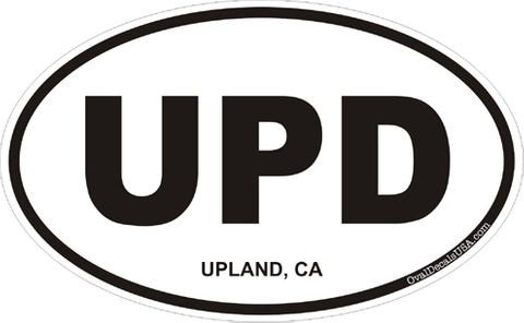 Upland California Oval Decal