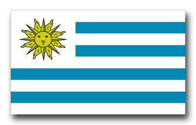 Uruguay Flag Vinyl Transfer Decal
