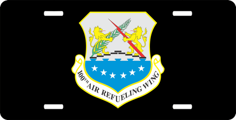 U.S. Air Force 100th Air refueling Wing License Plate