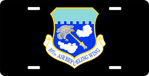 U.S. Air Force 107th Air Refueling Wing License Plate