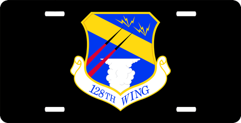 U.S. Air Force 128th Wing License Plate