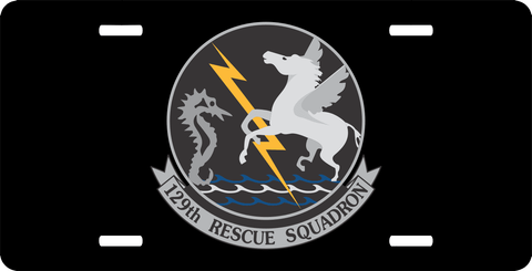 U.S. Air Force 129th Rescue Squadron License Plate