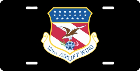U.S. Air Force 130th Airlift Wing License Plate
