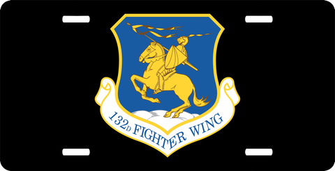 U.S. Air Force 132nd Fighter Wing License Plate