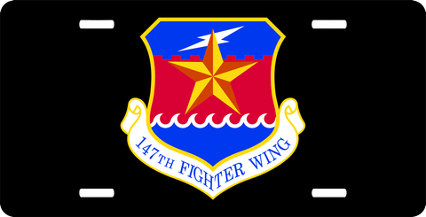 U.S. Air Force 147th Fighter Wing License Plate