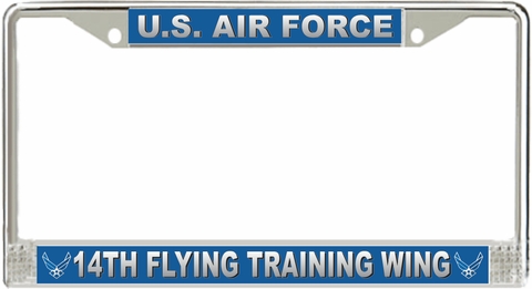 U.S. Air Force 14th Flying Training Wing License Plate Frame