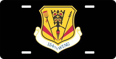 U.S. Air Force 154th Wing License Plate
