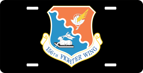 U.S. Air Force 156th Fighter Wing License Plate