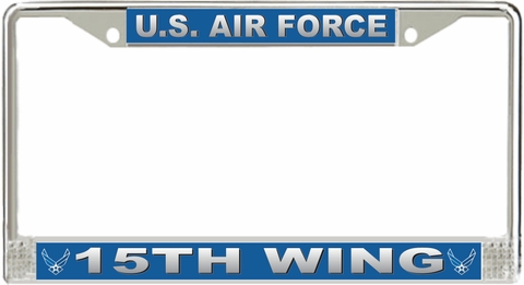 U.S. Air Force 15th Wing License Plate Frame