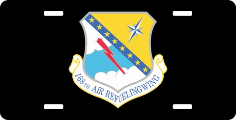 U.S. Air Force 168th Air Refueling Wing License Plate