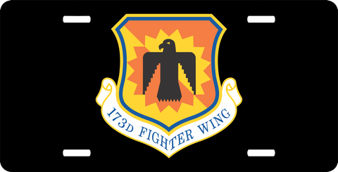 U.S. Air Force 173rd Fighter Wing License Plate