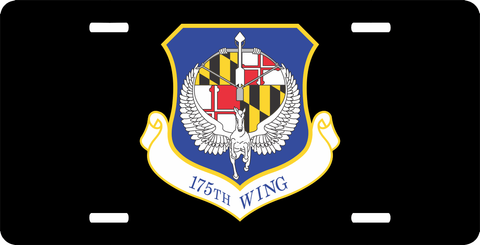 U.S. Air Force 175th Wing License Plate