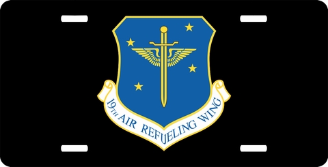 U.S. Air Force 19th Air Refueling Wing License Plate