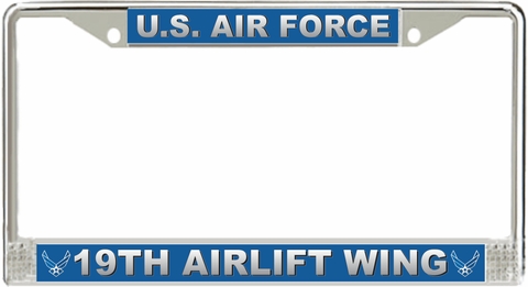 U.S. Air Force 19th Airlift Wing License Plate Frame