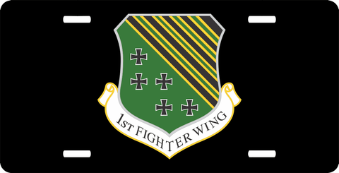 U.S. Air Force 1st Fighter Wing License Plate