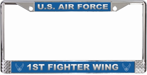 U.S. Air Force 1st Fighter Wing License Plate Frame