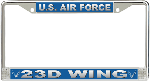 U.S. Air Force 23d Wing License Plate Frame