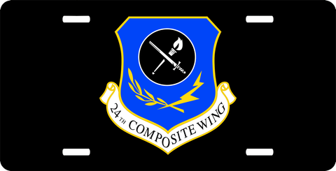 U.S. Air Force 24th Composite Wing License Plate