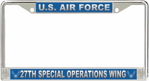 U.S. Air Force 27th Special Operations Wing License Plate Frame