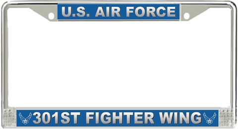 U.S. Air Force 301st Fighter Wing License Plate Frame