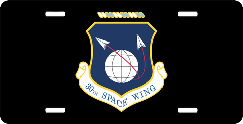 U.S. Air Force 30th Space Wing License Plate