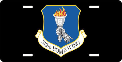 U.S. Air Force 319th Bomb Wing License Plate
