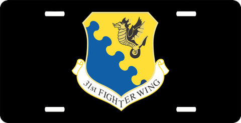 U.S. Air Force 31st Fighter Wing License Plate