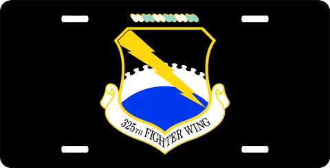 U.S. Air Force 325th Fighter Wing License Plate