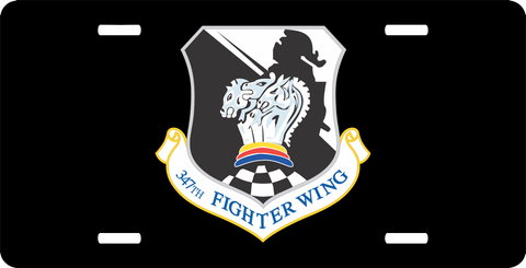U.S. Air Force 347th Fighter Wing License Plate