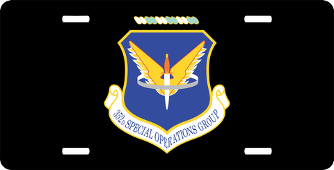 U.S. Air Force 352nd Special Operations Group License Plate