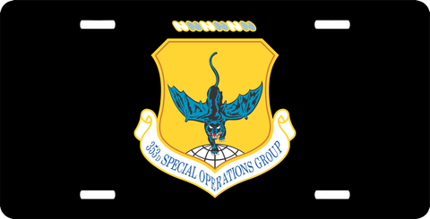 U.S. Air Force 353rd Special Operations Group License Plate