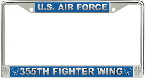 U.S. Air Force 355th Fighter Wing License Plate Frame
