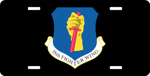 U.S. Air Force 35th Fighter Wing License Plate