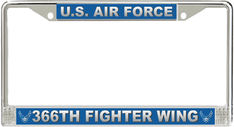 U.S. Air Force 366th Fighter Wing License Plate Frame