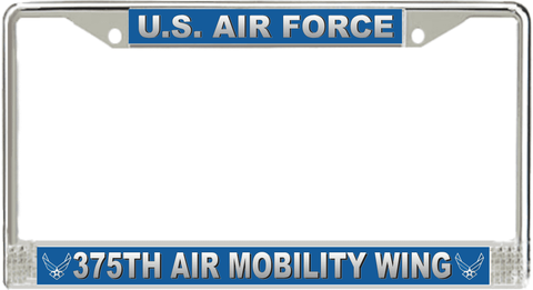 U.S. Air Force 375th Air Mobility Wing License Plate Frame