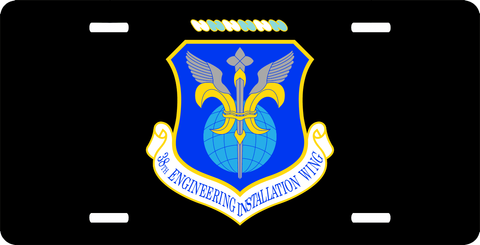 U.S. Air Force 38th Engineer Installation Wing License Plate