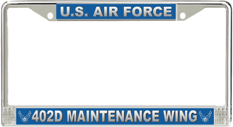 U.S. Air Force 402d Maintenance Wing License Plate Frame