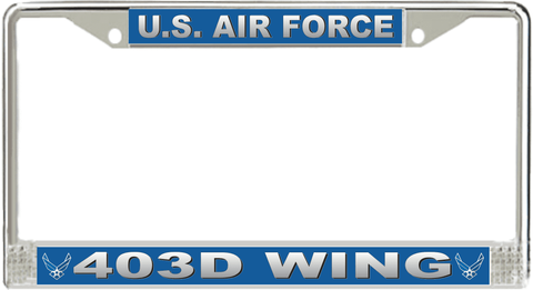 U.S. Air Force 403d Wing License Plate Frame