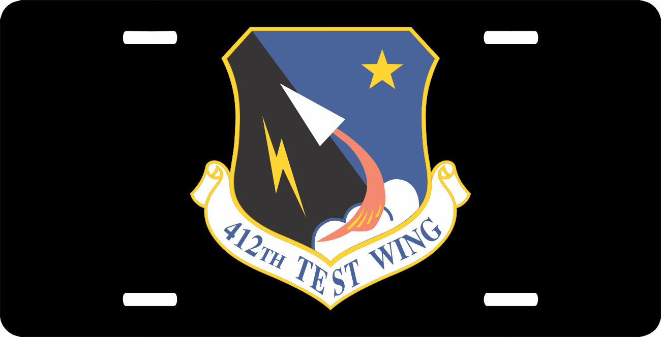 U.S. Air Force 412th Test Wing License Plate