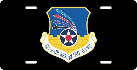 U.S. Air Force 434th Air Refueling Wing License Plate