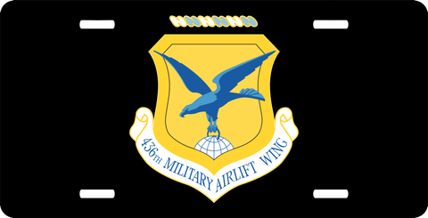 U.S. Air Force 436th Airlift Wing License Plate